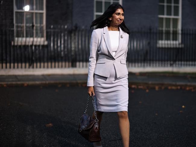 New Home Secretary Suella Braverman leaves Downing Street. Picture: Rob Pinney/Getty Images