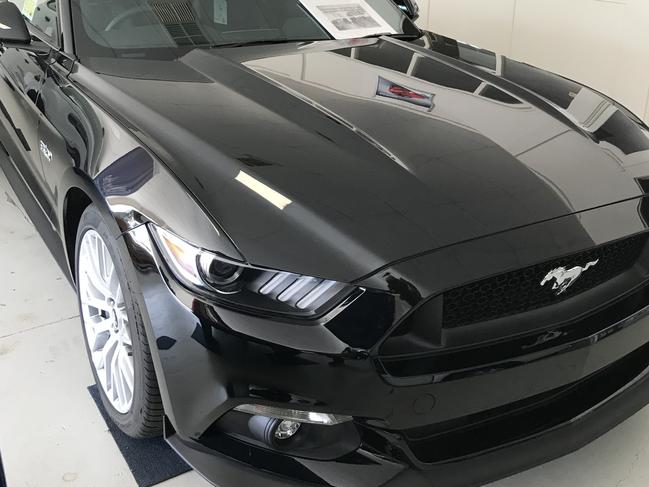 Shooters MP Rob Borsak won’t be swapping his black 5L V8 Mustang for an electric car anytime soon.