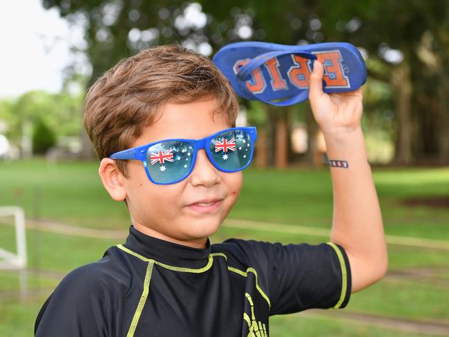 Celebrate this Australia Day by signing up for the quintessential Aussie sport of thong throwing or the sausage toss at the Diggers and Sports Club. Picture: Alistair Brightman.