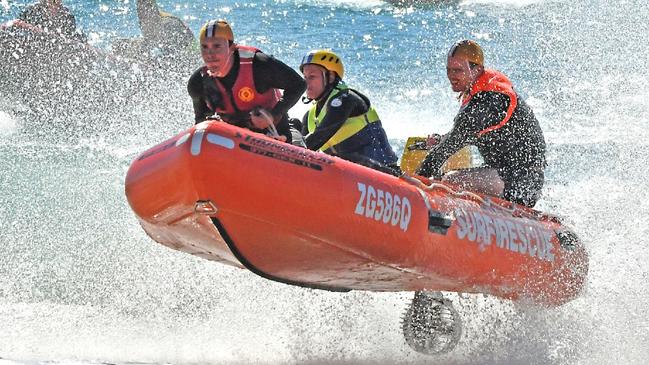 Team Kurrawa in action at the Queensland IRB championships. Picture: SLS Queensland