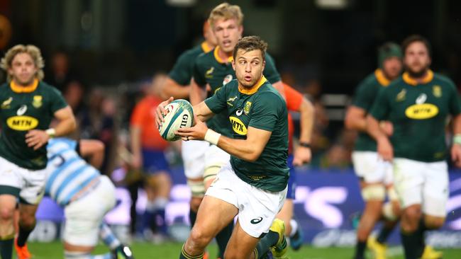 Handre Pollard of South Africa during a Rugby Championship match in Durban.