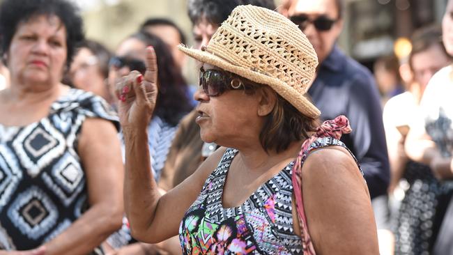 Community member Joy Cardona says she “hasn’t stopped crying for these kids” involved in the Don Dale Youth Detention Centre abuse. PICTURE: Helen Orr