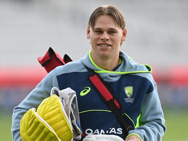 LONDON, ENGLAND - SEPTEMBER 26: Cooper Connolly of Australia walks across the playing surface at Lord's Cricket Ground on September 26, 2024 in London, England. (Photo by Philip Brown/Getty Images)