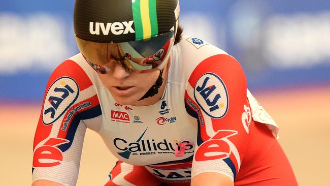 05/02/16 - Anna Meares competing at the Track Cycling National Titles at the Adelaide Super-Drome. Photo Tom Huntley