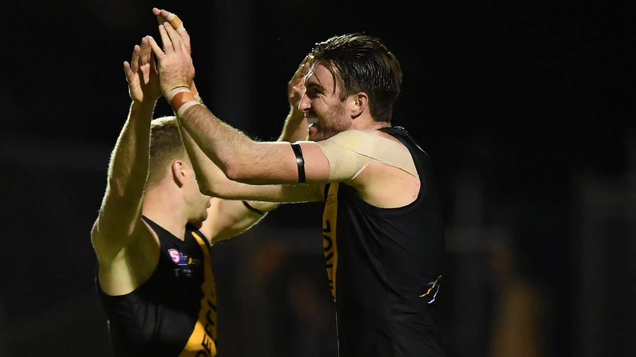 Glenelg forward Liam McBean will look to extend the Tigers’ unbeaten record when they face Norwood at the Parade in a clash live streamed by The Advertiser. Picture: Mark Brake