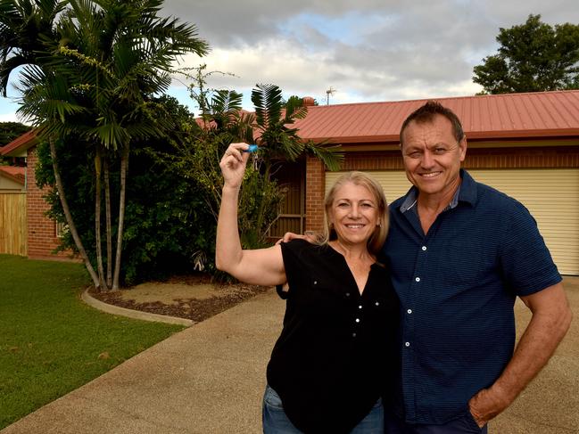 Kay and her husband Alex Valkenburg, at their new Annandale property, are  flippers who renovate properties to sell at a profit.