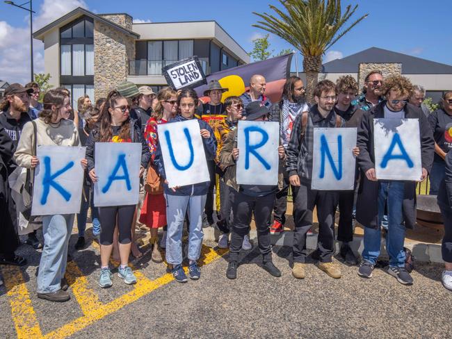 Riverlea Protest at Buckland Park SA. Pictured on October 21st 2023. Picture: Ben Clark