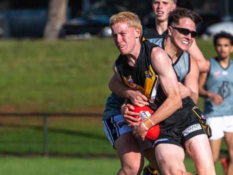 Brighton's U16 div one boys will clash with Henley in the grand final on Sunday. Picture: Kate Hancock