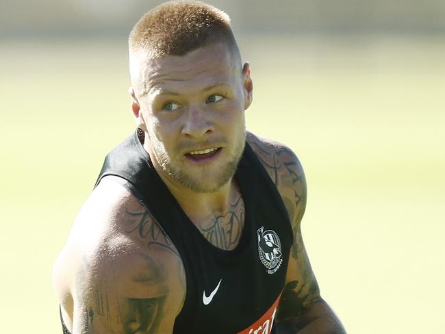 Jordan De Goey is under an injury cloud for Collingwood’s first hit-out.