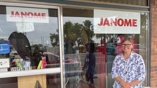 Linda Ramsay, new owner of Emerald Fabric Boutique, outside of the shop, which is Shop 3/107 Clermont Street, Emerald.