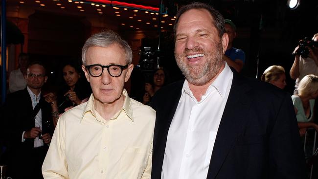 Allen and Weinstein on the red carpet at the Los Angeles Mann Village Theatre in Westwood, California. Picture: AFP / Getty Images / Kevin Winter.