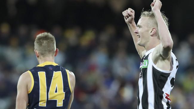 Jaidyn Stephenson starred against the Crows. Picture: Sarah Reed