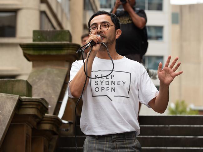 Tyson Koh from Keep Sydney Open Party. Picture: Monique Harmer