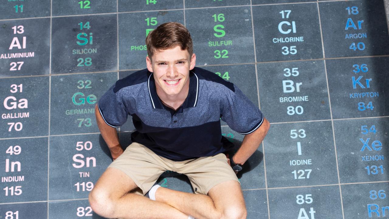 School-leaver Justin Holland from Matthew Flinders Anglican College in Buderim received an ATAR of 99.95 last year.