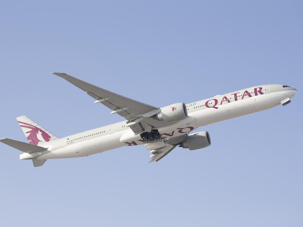 A Qatar Airlines flight was met by emergency services when it landed.