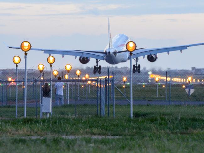 A young woman who flew into Adelaide Airport from Melbourne has tested positive to COVID-19. Picture: Brenton Edwards