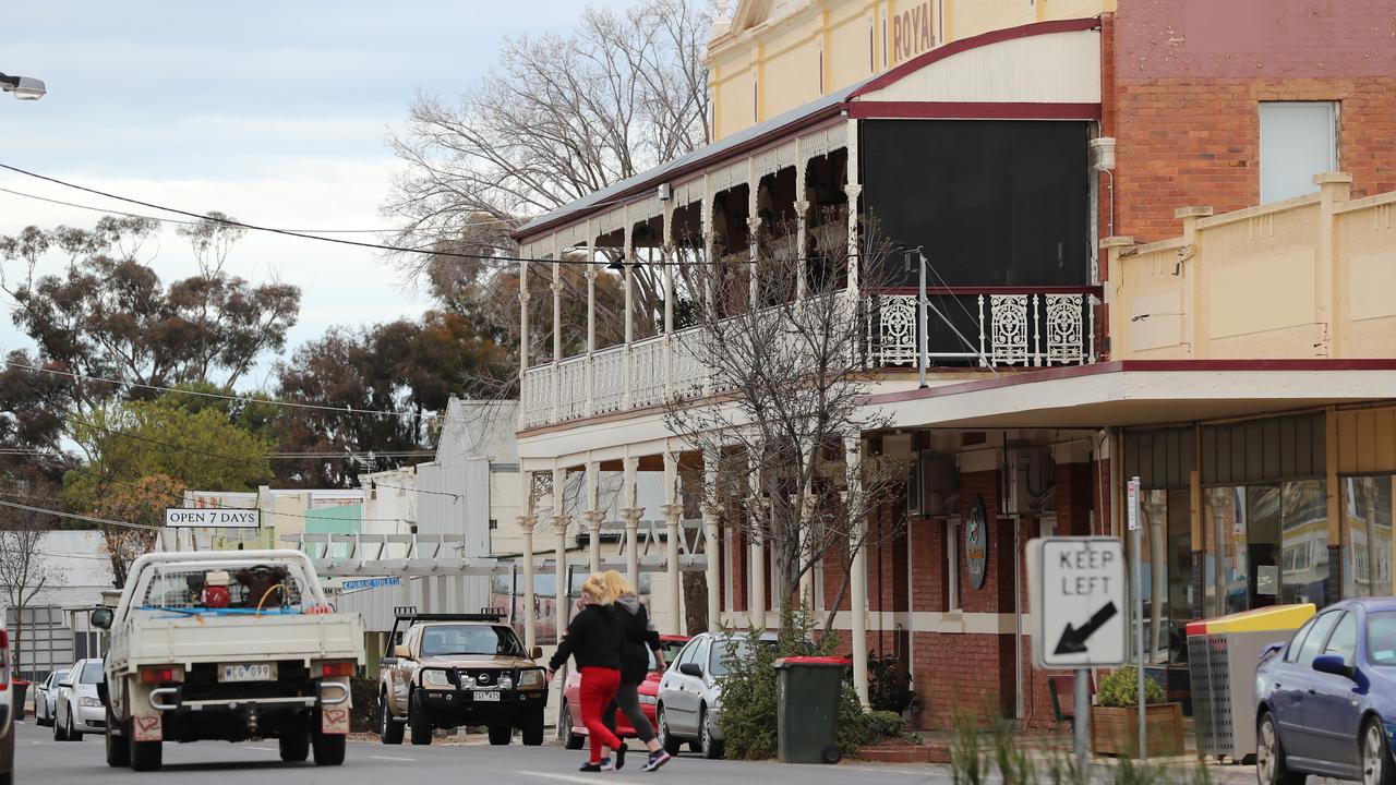 The main street of Sea Lake where Senior Constable Dennis Cox was the only policeman. Picture: Alex Coppel.