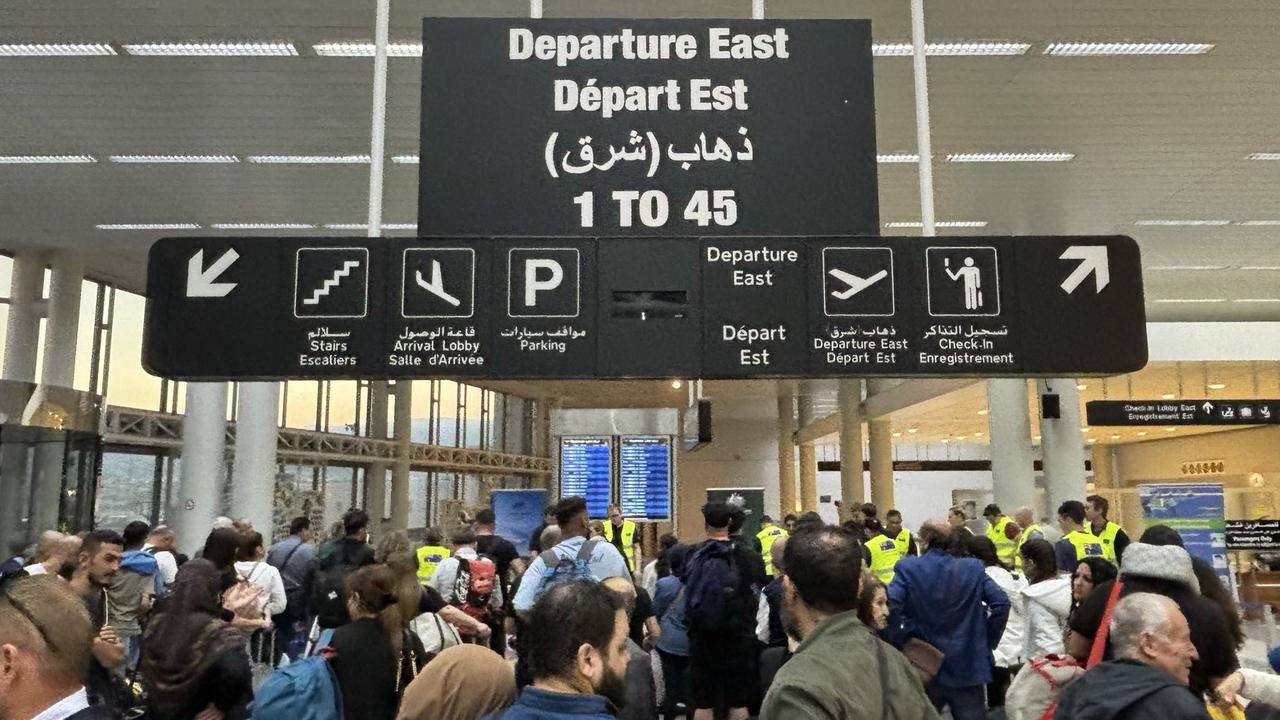 Almost 300 seats of an available 660 were left empty on two flights leaving Beirut on Wednesday. Picture: NewsWire Handout