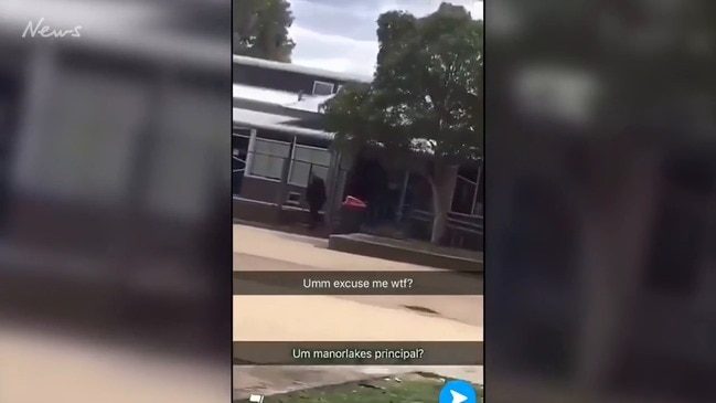 Video shows Melbourne principal dragging young boy