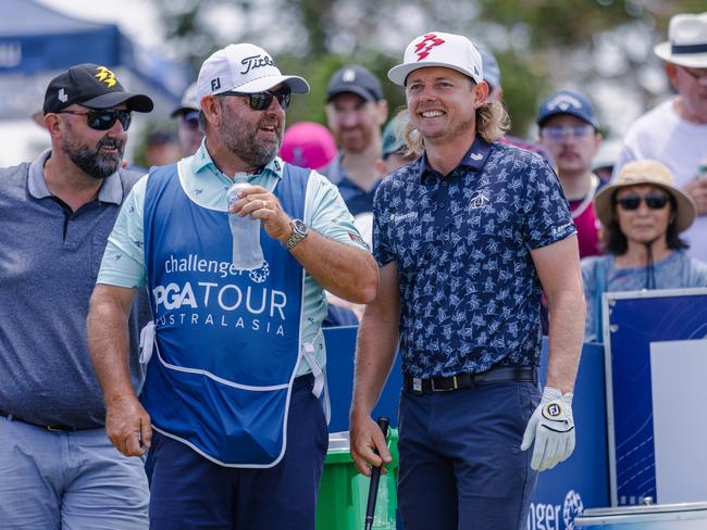 Cameron Smith smiles during his third round at Nudgee. Picture: Candice High/PGA of Australia