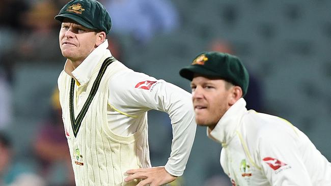 Steve Smith has been able to rely on Paine’s character. (AAP Image/Dave Hunt)