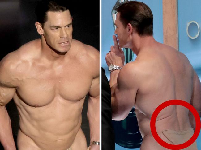 What John Cena really wore when he presented Oscar naked.