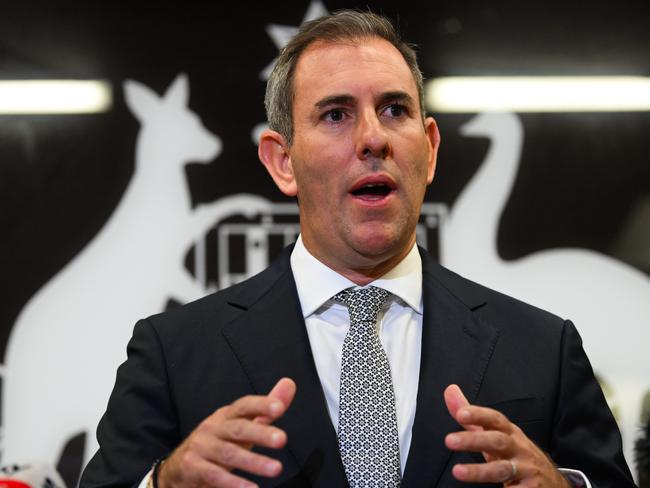 BRISBANE, AUSTRALIA - NewsWire Photos - JANUARY 8, 2025. Federal Treasurer Jim Chalmers speaks during a press conference in Brisbane, following the release of monthly CPI data.Picture: Dan Peled / NewsWire