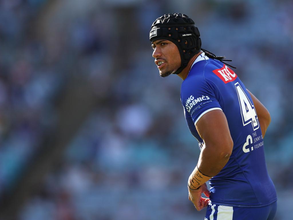 Stephen Crichton was the big-money signing of the off-season for the Bulldogs. Picture: Cameron Spencer/Getty Images