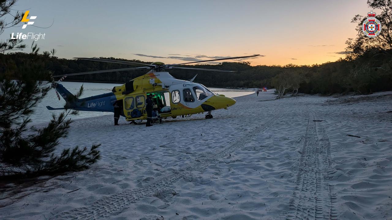 A teenage boy was airlifted to hospital with suspected spinal injuries.