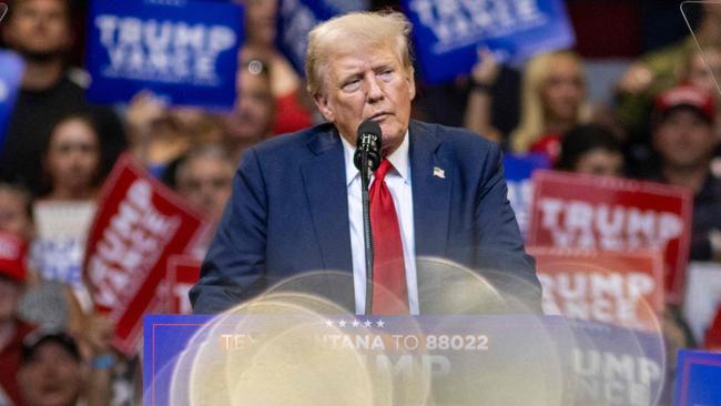 Donald Trump speaks during an election campaign rally in Bozeman, Montana. Picture: Natalie BEHRING/AFP