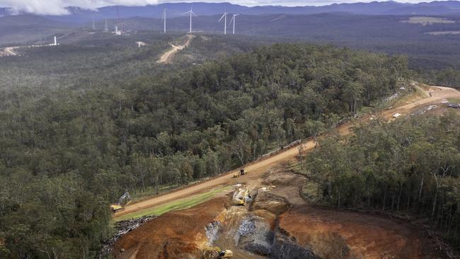 Kaban Wind Farm is located in far north Queensland near the rural communities of Tumoulin and Ravenshoe. The Kaban Wind Farm consist of 28 turbines and is foreign owned by French company NEOEN. Picture: Steven Nowakowski