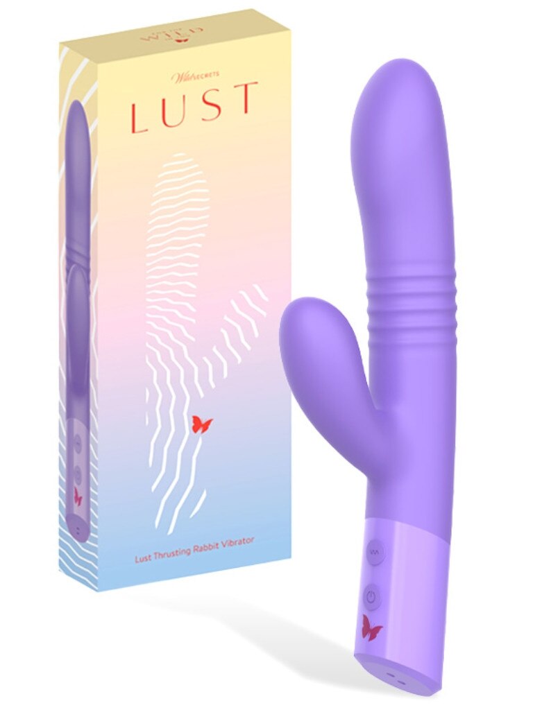 Wild Secrets Lust 10” Thrusting Rabbit Vibrator. Picture: Wild Secrets.