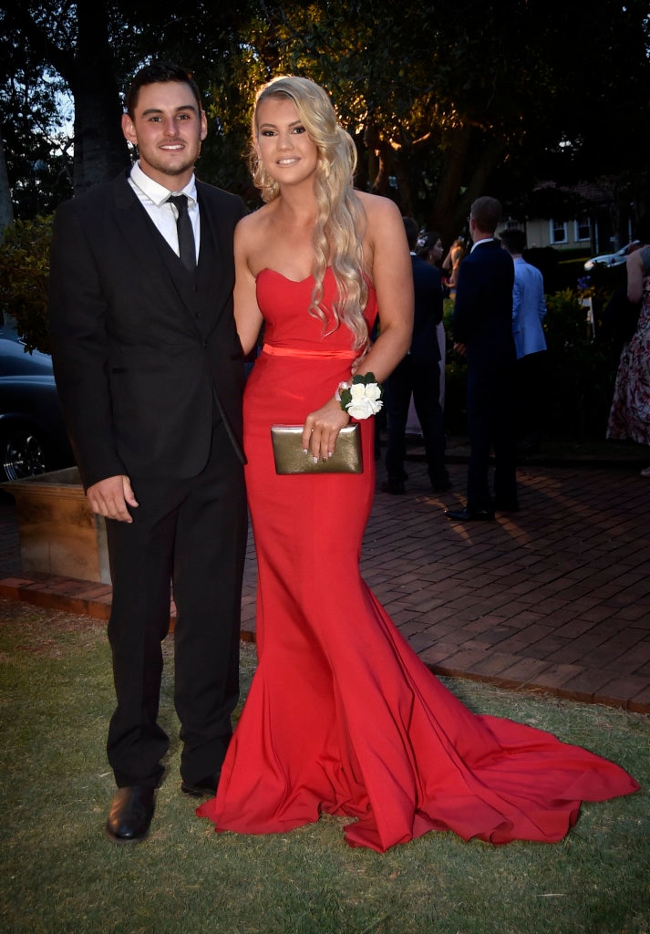 Graduating student, Shayleigh Blinco and her partner Ricky Blinco. Darling Downs Christian School at Gips. November 2017. Picture: Bev Lacey