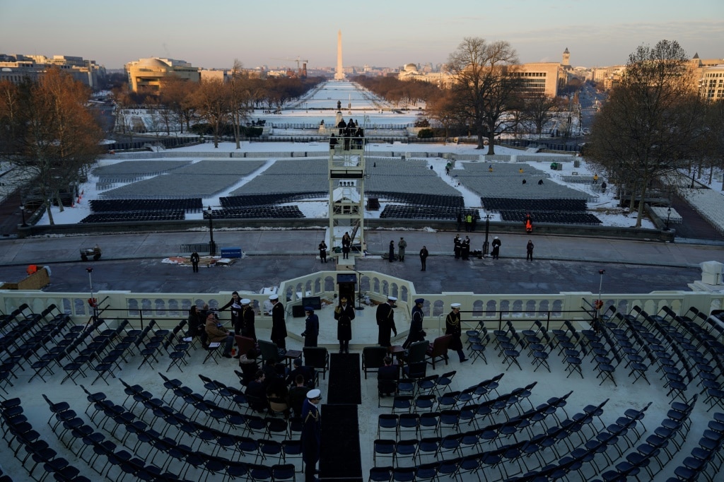 Now inside: A dress rehearsal ahead of the inauguration of US President-elect Donald Trump