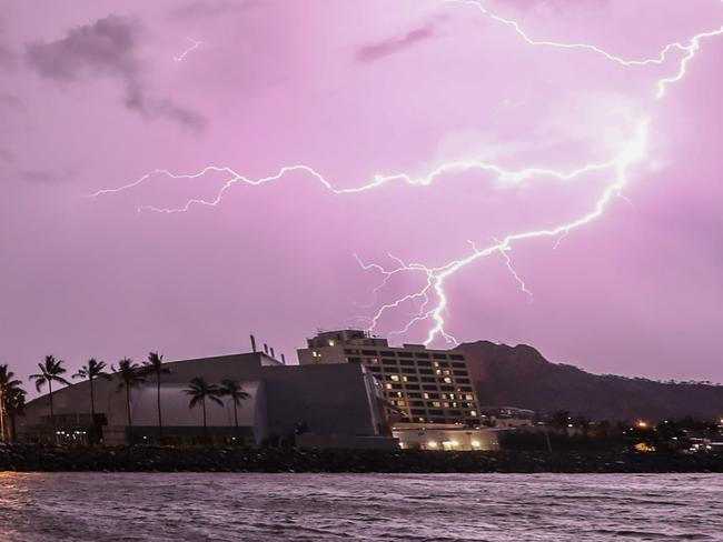 Lightning storm over Townsville, January 20, 2020. Photo: Lex Prior