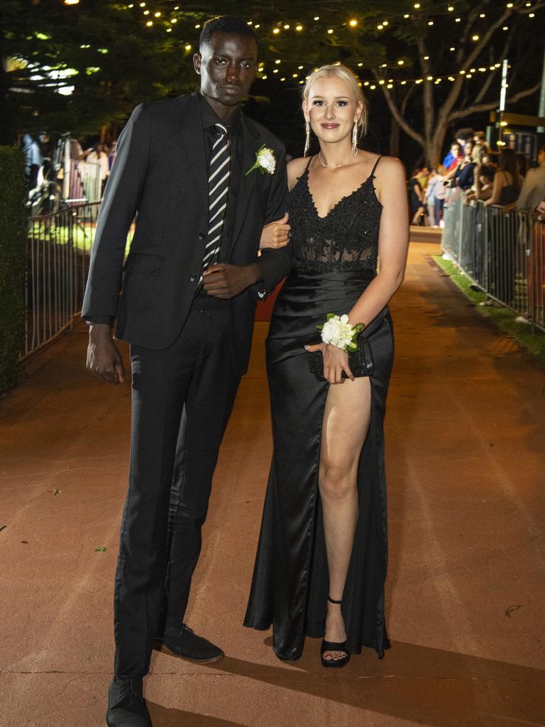 Yousif Aboras and partner Charli Mell at St Mary's College formal at Picnic Point, Friday, March 24, 2023. Picture: Kevin Farmer