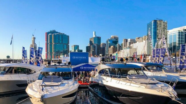 Riviera boats for the Sydney International Boat Show.