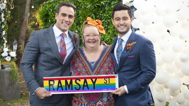 In September Neighbours was the first small-screen to have a same-sex wedding on the show. Picture: Supplied