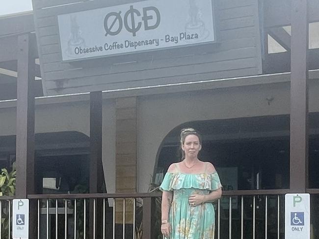 Sam Meek, owner of OCD Coffee in Bay Plaza, Pialba.