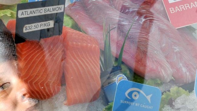 Darwin Fish Market co-owner Carmel Ball is embarrassed she will not be able to offer fresh wild caught Barramundi under the new commercial fishing bans