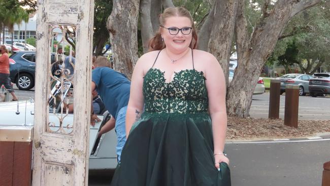 Jordan Kelly at the Hervey Bay State High School formal.