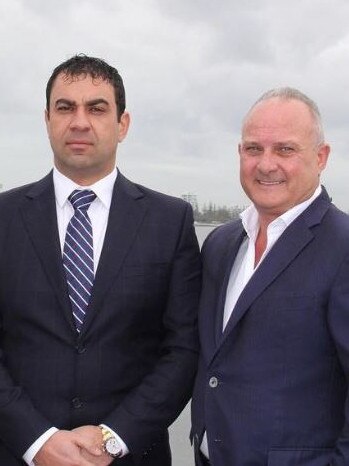 Ross Pelligra and Dean Giannarelli at the Ritz-Carlton Gold Coast announcement