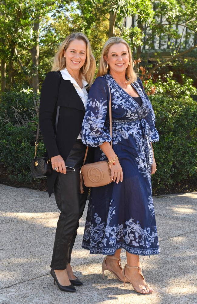 Rebecca Tyszkiewicz and Kate Lowe at the Youngcare Women's Lunch at River Plaza, State Library of QLD, South Brisbane. Friday June 4, 2021 Picture, John Gass