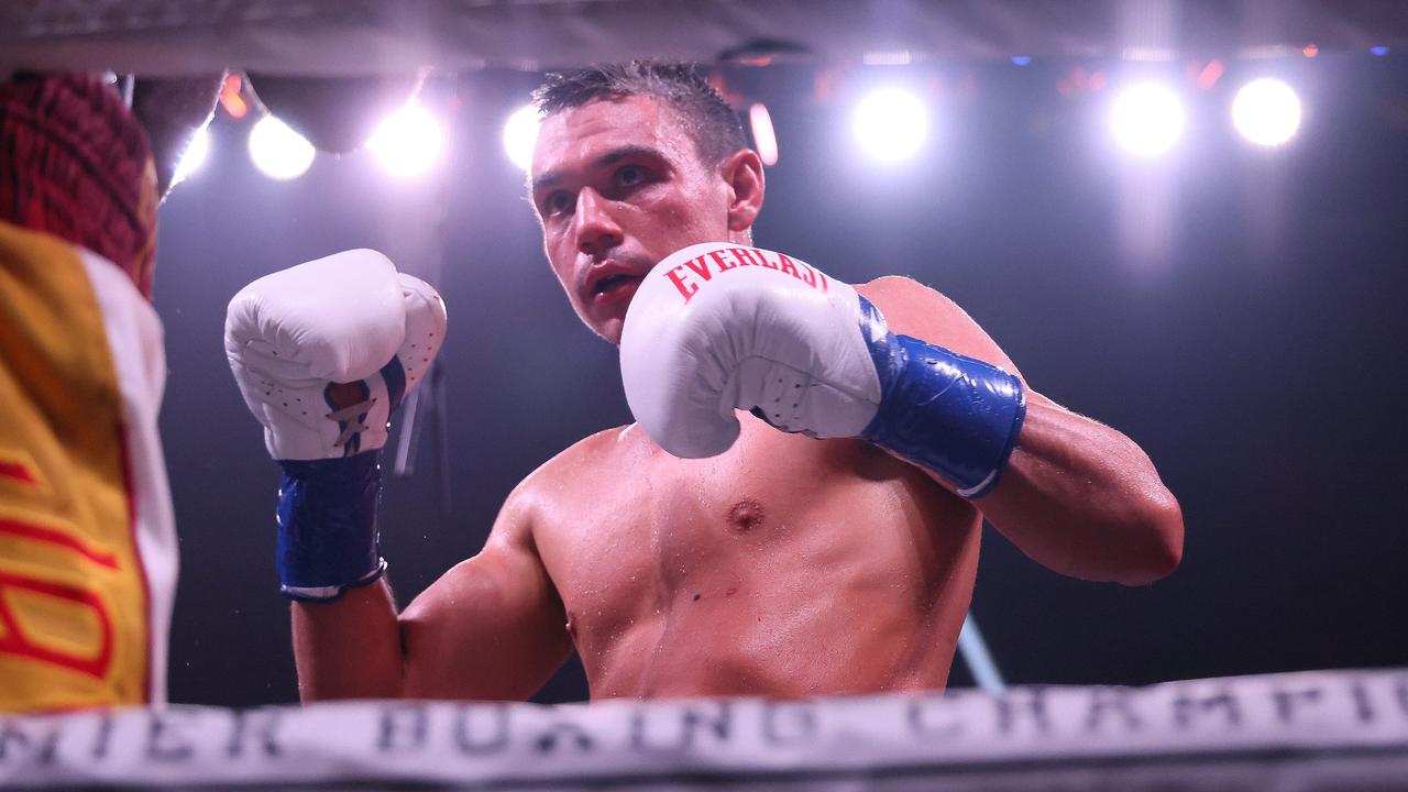 Tim Tszyu learned plenty in the win. Adam Bettcher/Getty Images/AFP