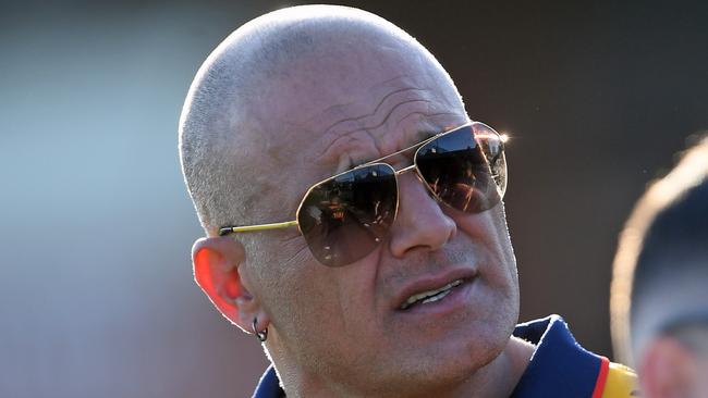 East Keilor coach Pat Christofi during the EDFL grand final between Craigieburn and East Keilor in Essendon, Saturday, Sept. 14, 2019. Picture: Andy Brownbill