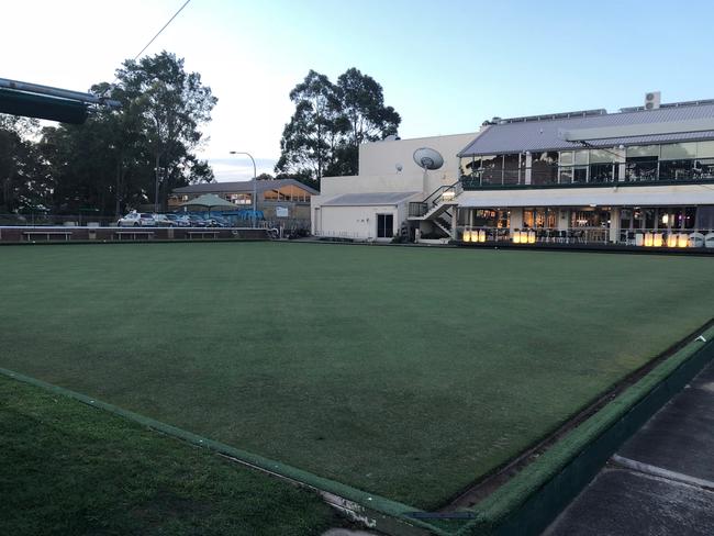 A bowling green at Forestville RSL. Picture: Jim O’Rourke.