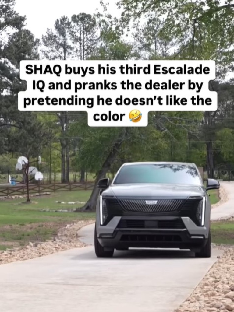 Shaq forgot he order this Escalade IQ. Picture: Instagram/shaq