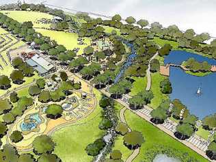 RECOMMENDED: Aerial view of the proposed plan Lismore Park.