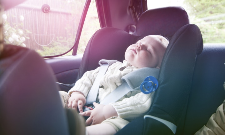 traveling with a newborn by car