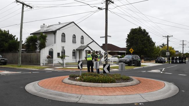 The scene of the shooting at Allison St, Sunshine West. Picture: Tony Gough